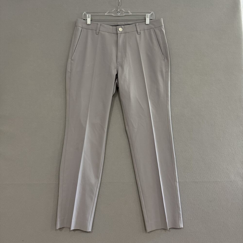 Bonobos Pants Mens 32x30 Gray Chino Golf Performance Slim Fit Pants Preppy Work